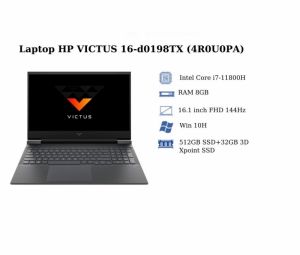 Máy tính xách tay HP VICTUS 16-d0198TX/8GB/3050Ti /Mica Silver (4R0U0PA)