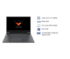 Máy tính xách tay HP VICTUS 16-d0199TX/8GB/3050Ti/Đen (4R0U1PA)
